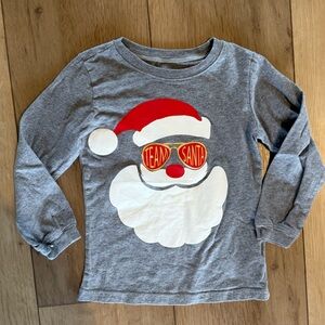 Carter's Gray Long Sleeve Santa Shirt